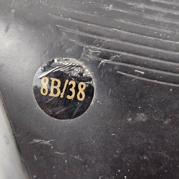 Jessica Simpson Heels Womens Size 8 Glossy Black Slip On Open Toe Stiletto - Picture 8 of 8